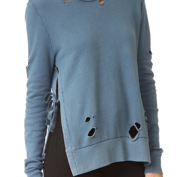 Pam and Gela cozy navy/teal sweater - Picture 4 of 5